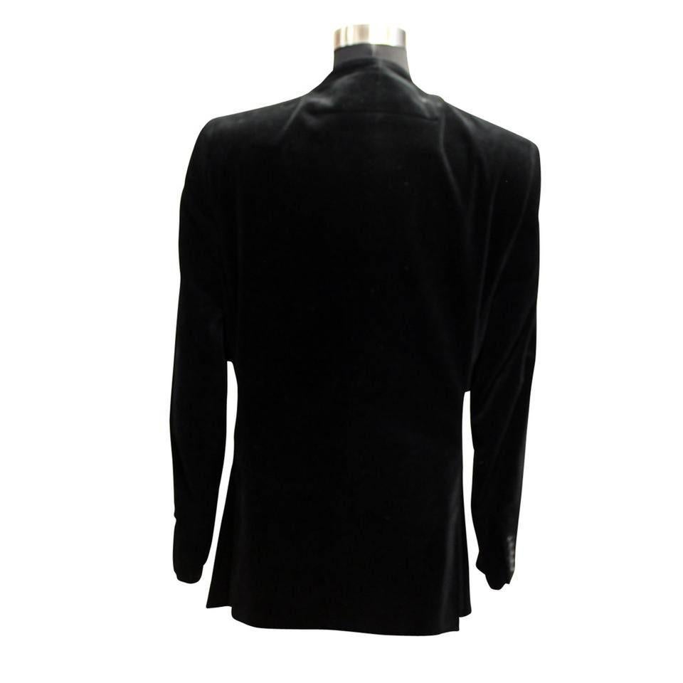 Black Signature Velvet Zipper Blouson Jacket Luxury Men's 50 Blazer

One of a kind Givenchy zip up side arm jacket worn by several models during Riccardo Tisci's infamous Fall/Winter 2011 Collection. Made with premium medium/heavy weight black soft