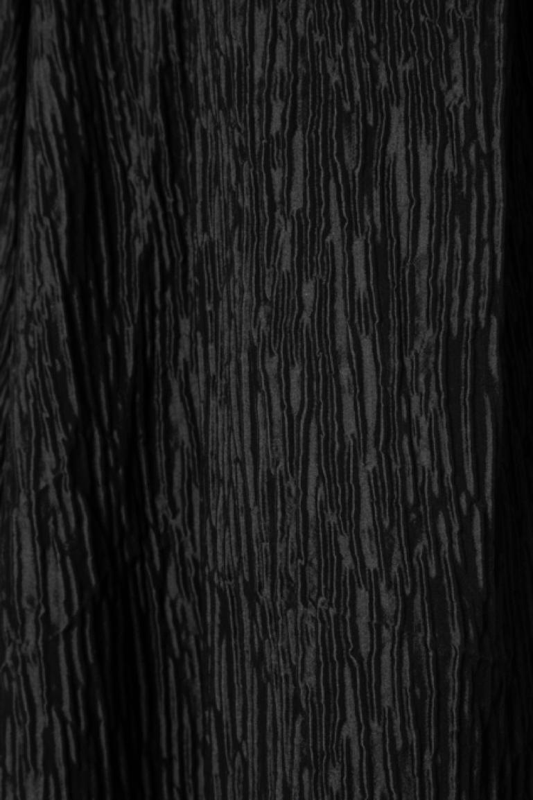 Black silk and polyester wrinkled effect Hanaé Mori In Excellent Condition For Sale In Saint-Ouen-Sur-Seine, FR