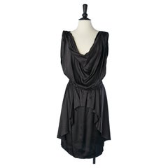 Black silk and rayon cocktail dress Lanvin by Alber Elbaz for Corso Como 