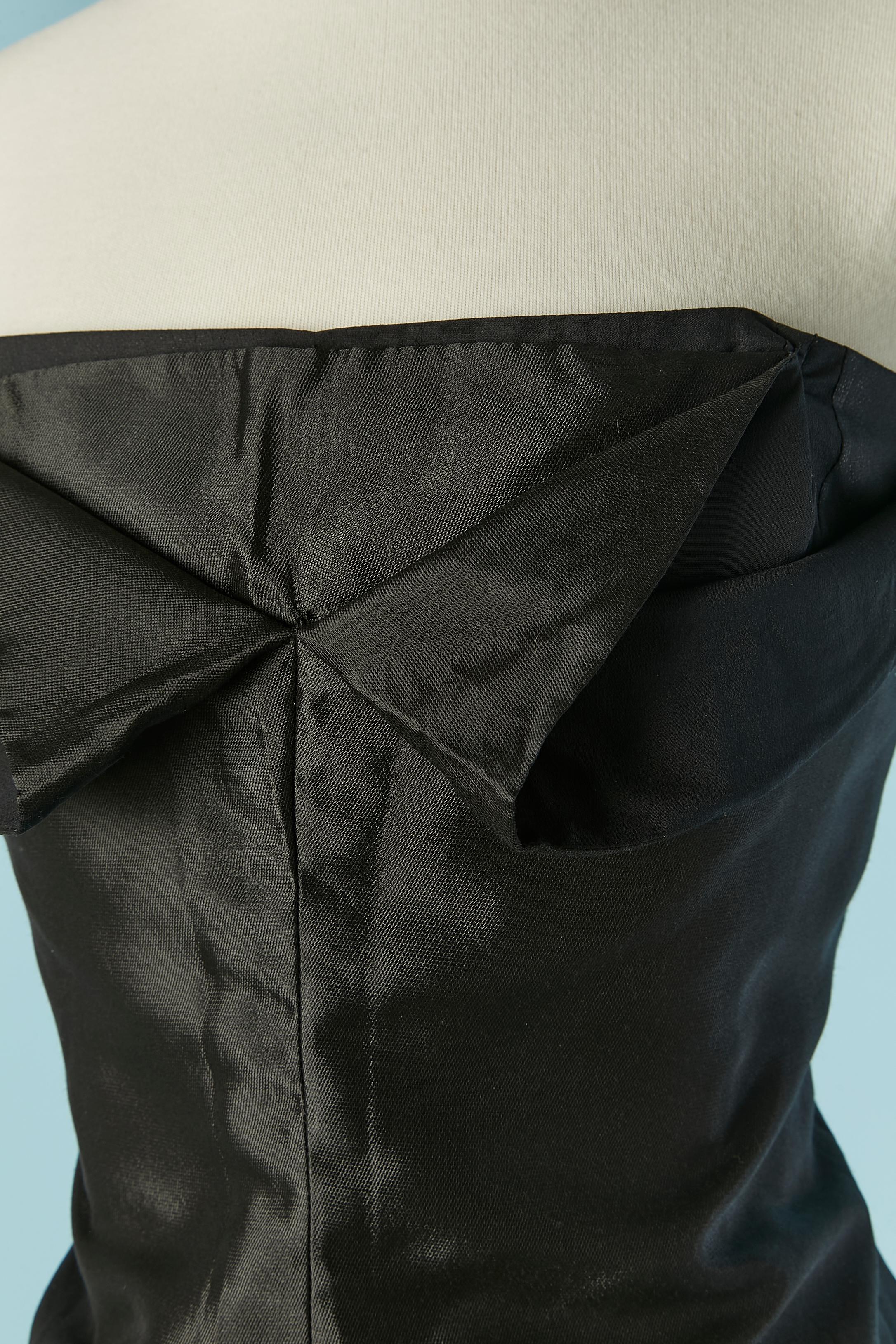 Nero Black silk bustier dress GIVENCHY COUTURE in vendita