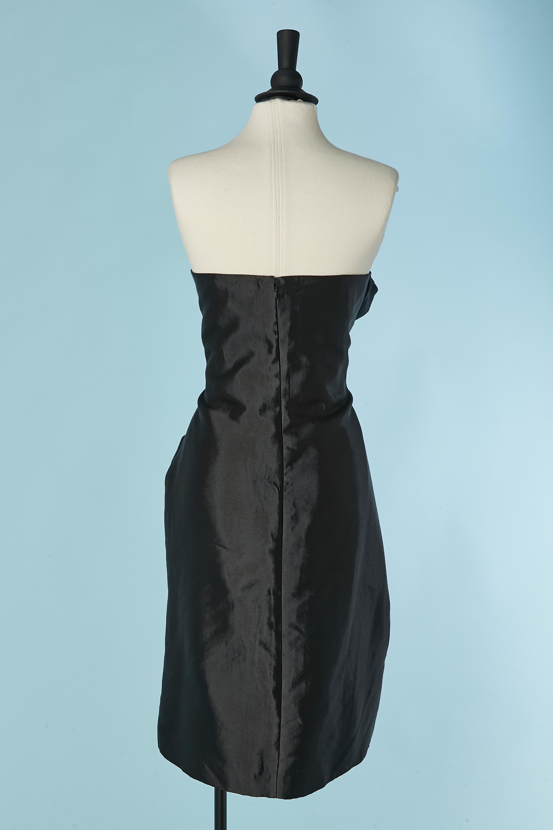 Donna Black silk bustier dress GIVENCHY COUTURE in vendita
