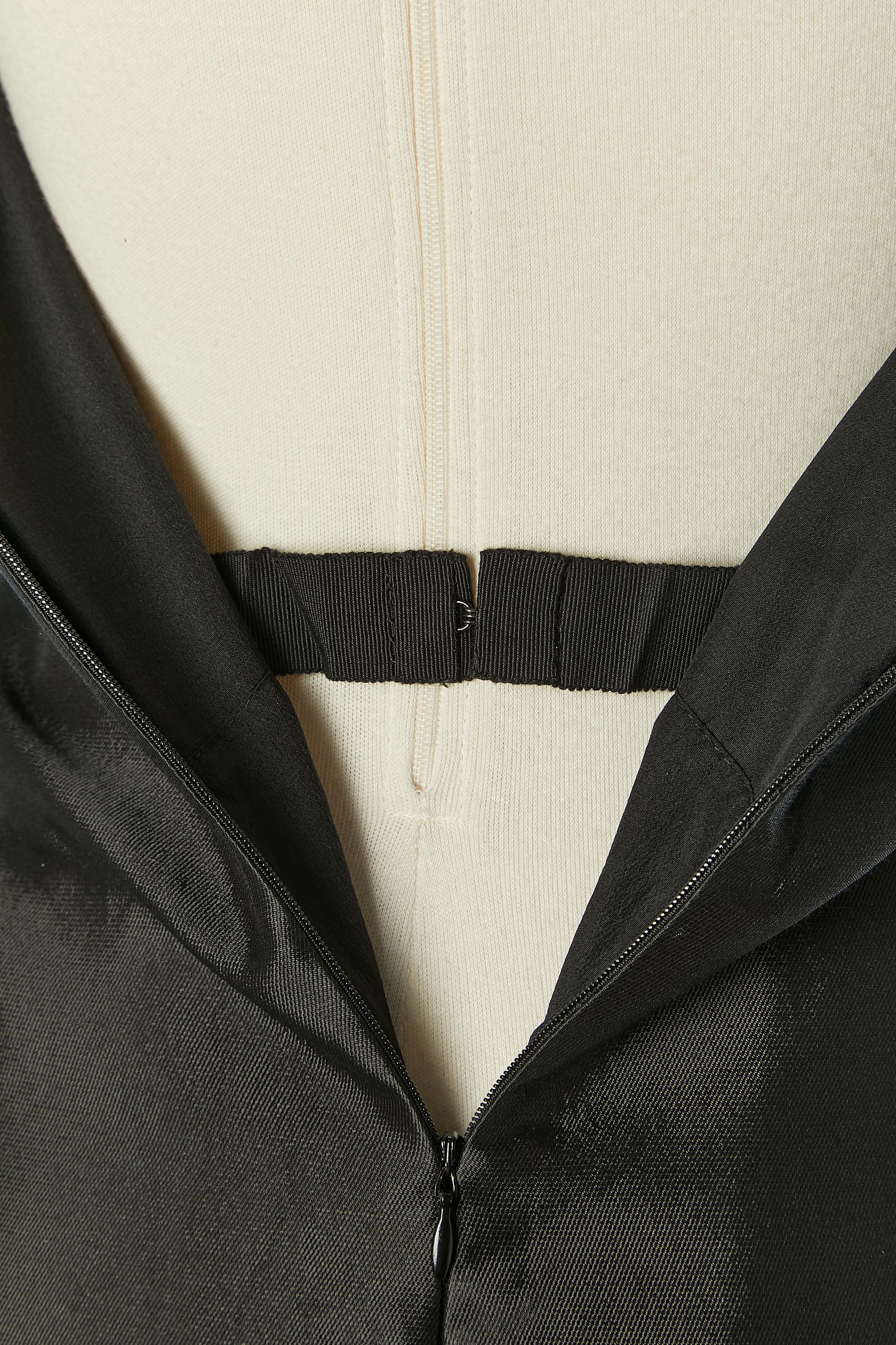 Black silk bustier dress GIVENCHY COUTURE in vendita 2