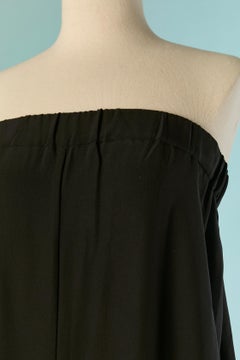 Black silk bustier jumpsuit Maison MARTIN MARGIELA 1