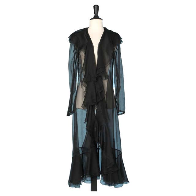 1970's SONIA RYKIEL black fitted trench For Sale at 1stDibs