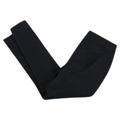 Black Silk Cigarette Trousers