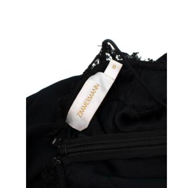 Zimmermann Black Silk Crepe de Chine Jumpsuit - Size xs For Sale 3