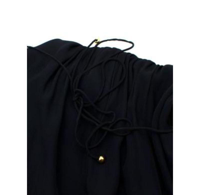 Women's Zimmermann Black Silk Crepe de Chine Jumpsuit - Size xs For Sale