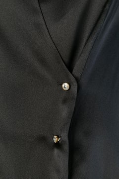 Black silk double breasted vest ESCADA COUTURE New