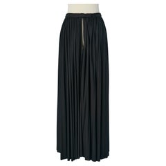 Black silk  jersey dress open on the front CHRISTIAN DIOR