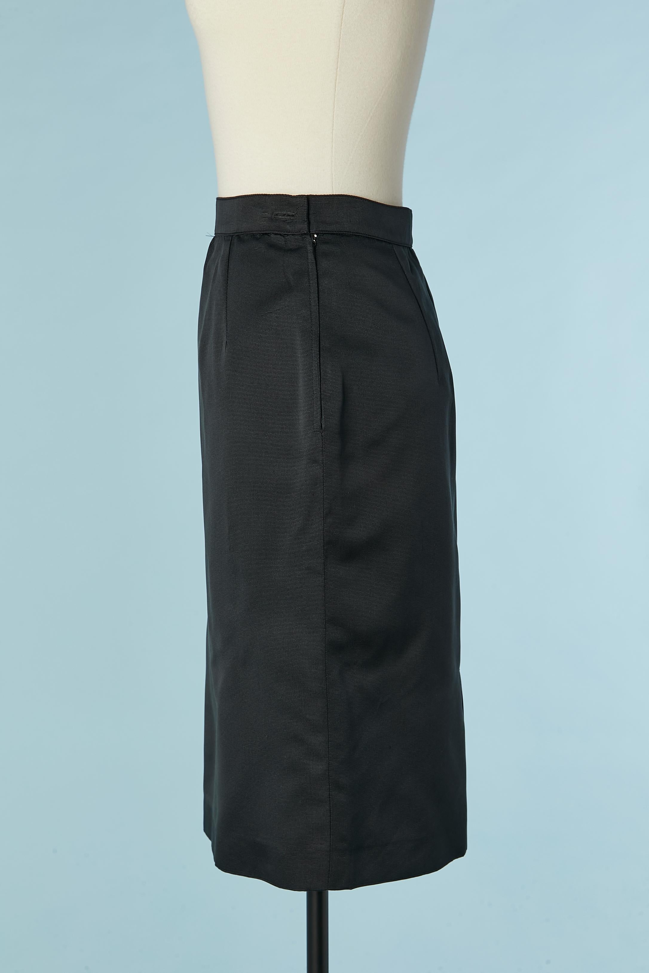 Black black silk pencil skirt GUCCI For Sale