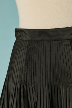 Black silk pleated skirt CHRISTIAN DIOR