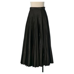 Black silk pleated skirt CHRISTIAN DIOR