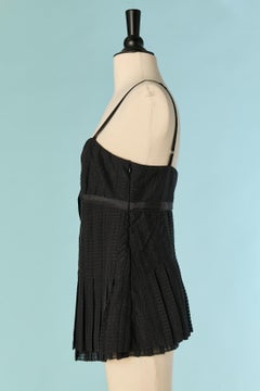Black silk pleated tank top with bow MARC by MARC JACOB