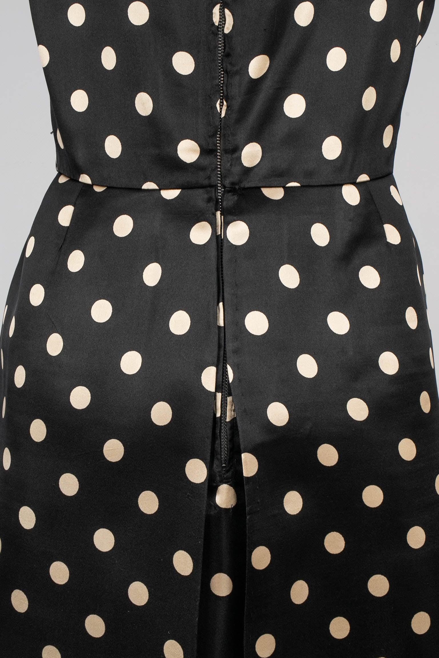 Set stampato in seta nera di Nina Ricci Couture in vendita 4