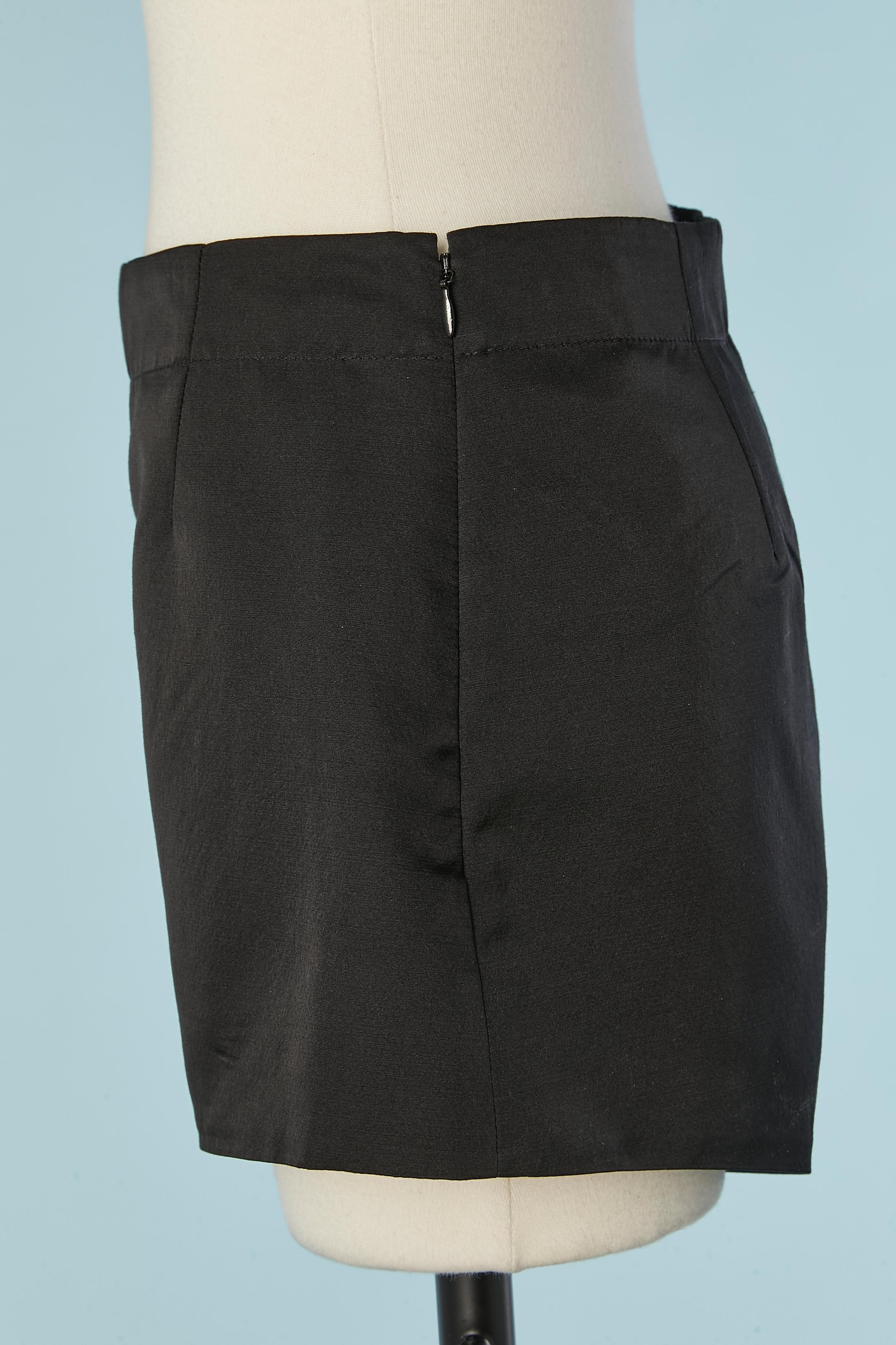 Noir Short en soie noir CHRISTIAN DIOR en vente