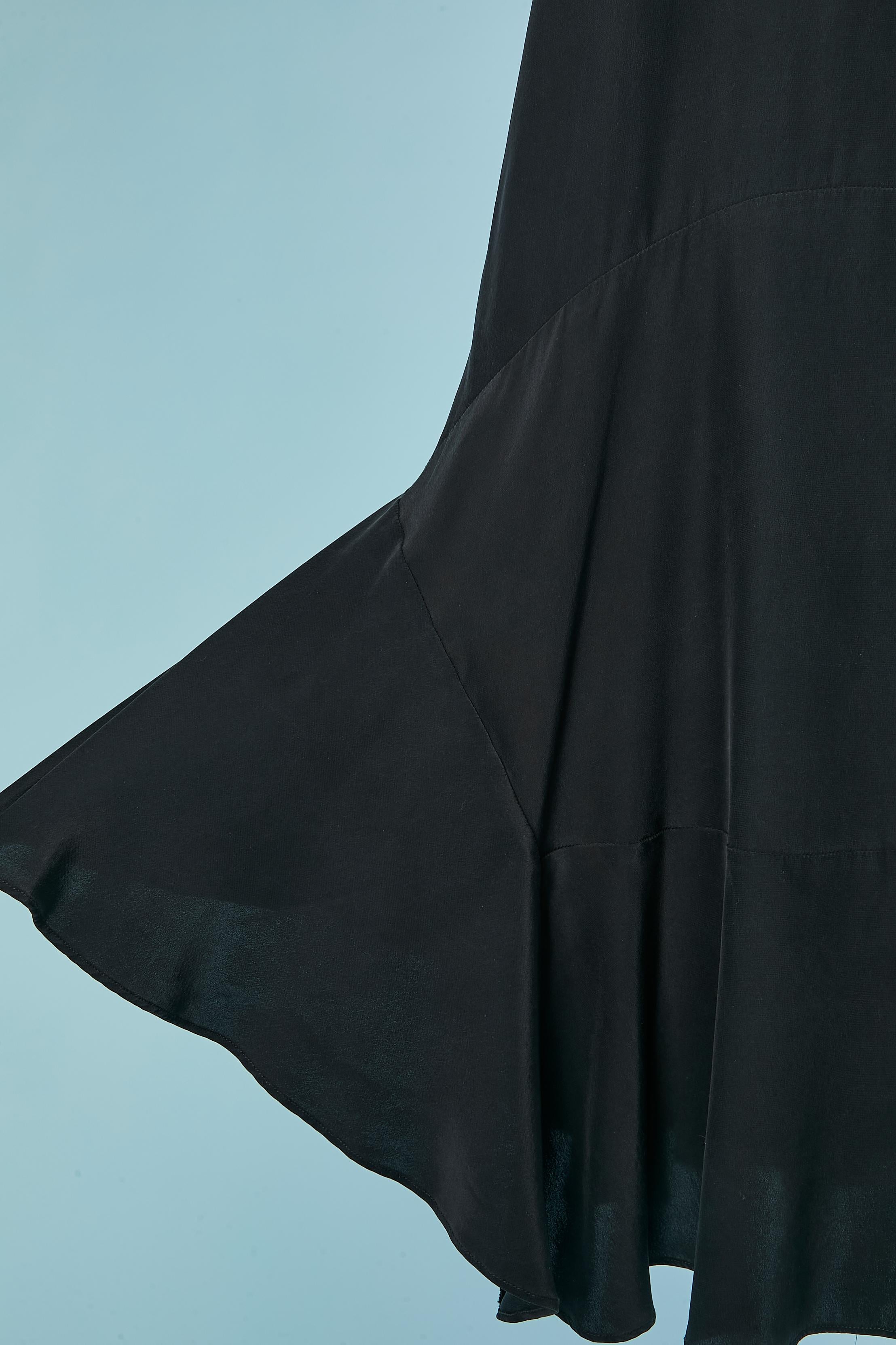 Noir Robe en soie noire BARBARA Bui en vente