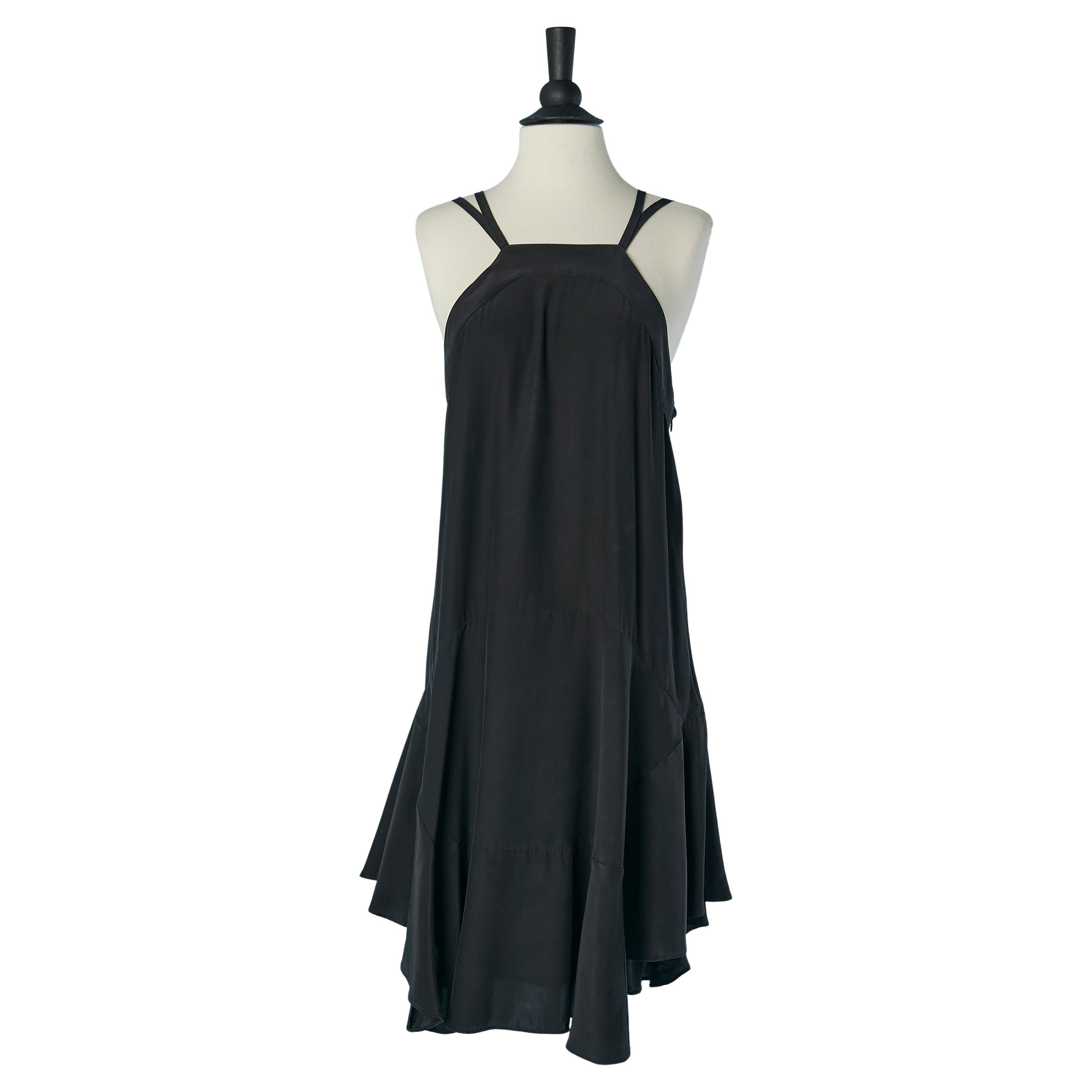 Robe en soie noire BARBARA Bui en vente