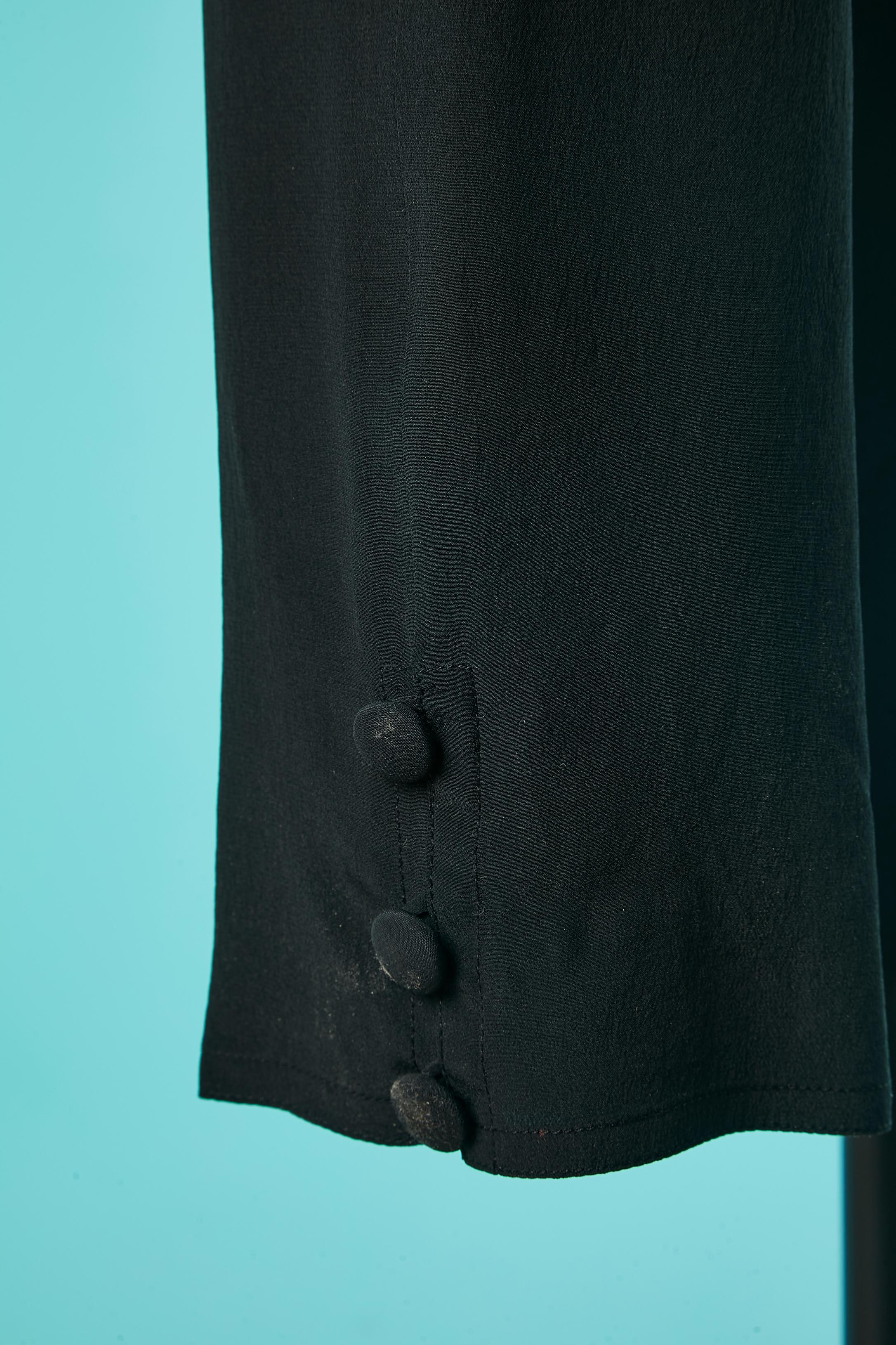 Black silk trouser CHLOE for Lou Lattimore Dallas In Excellent Condition For Sale In Saint-Ouen-Sur-Seine, FR