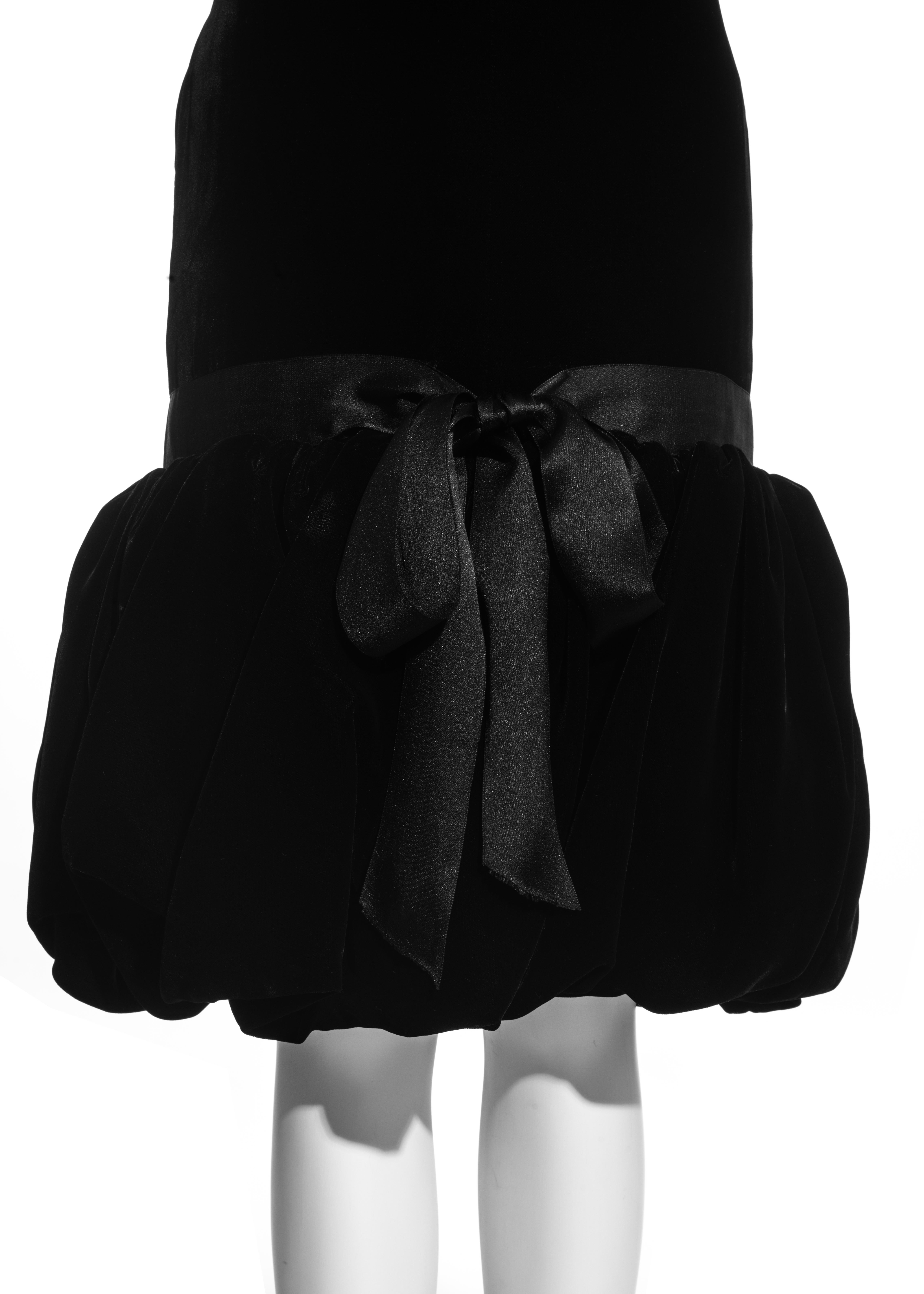 black puffball skirt