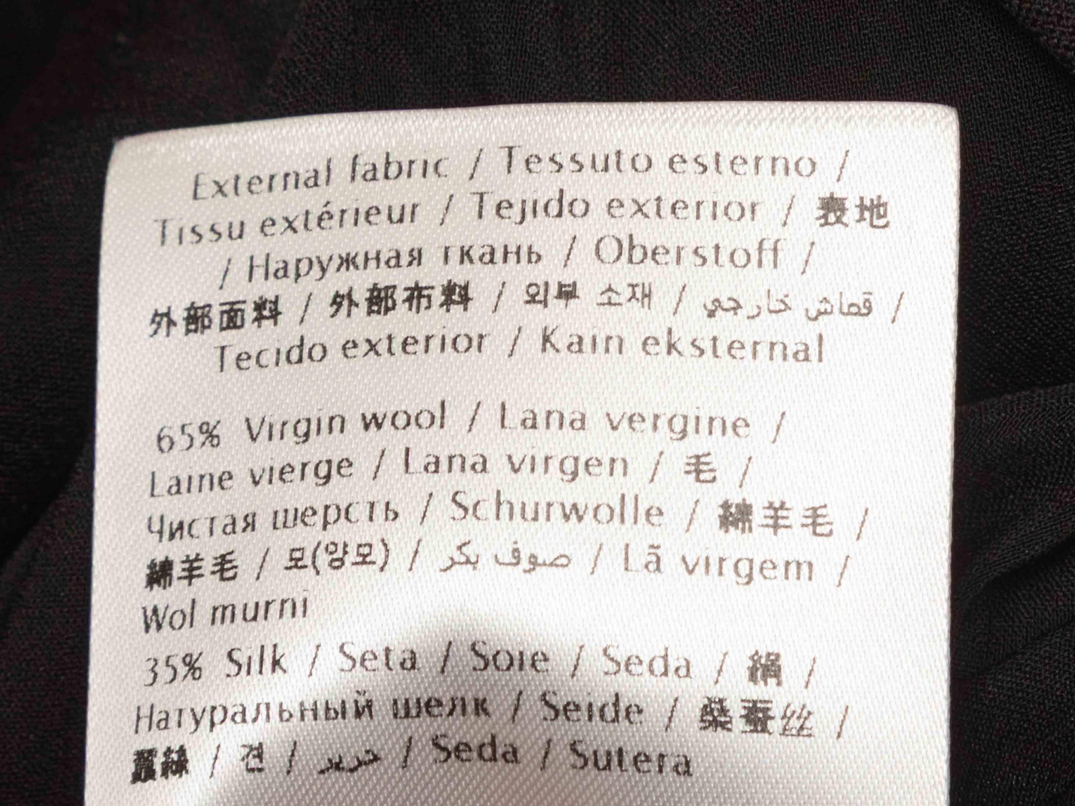 Mini abito in lana e seta impreziosito in nero e argento di Valentino Taglia IT 42 in vendita 1