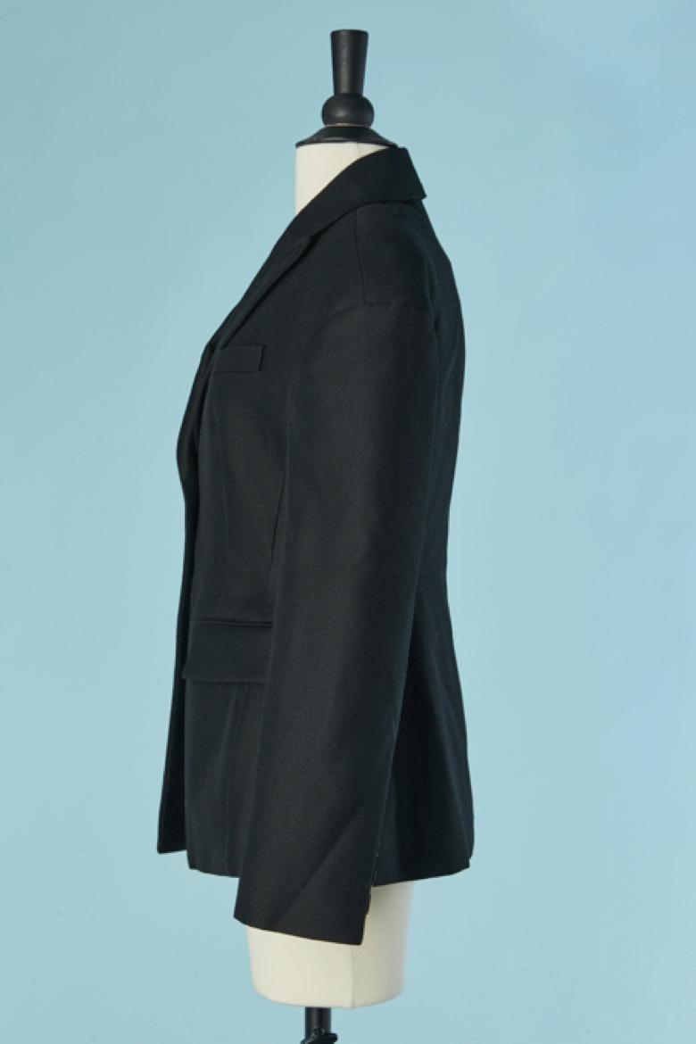 Black single breasted BAR jacket CHRISTIAN DIOR by Maria Grazia Chiuri For Sale 2