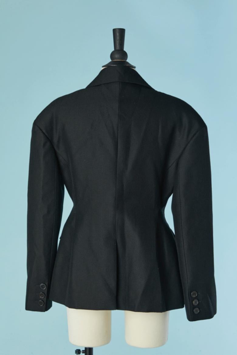Black single breasted BAR jacket CHRISTIAN DIOR by Maria Grazia Chiuri For Sale 3