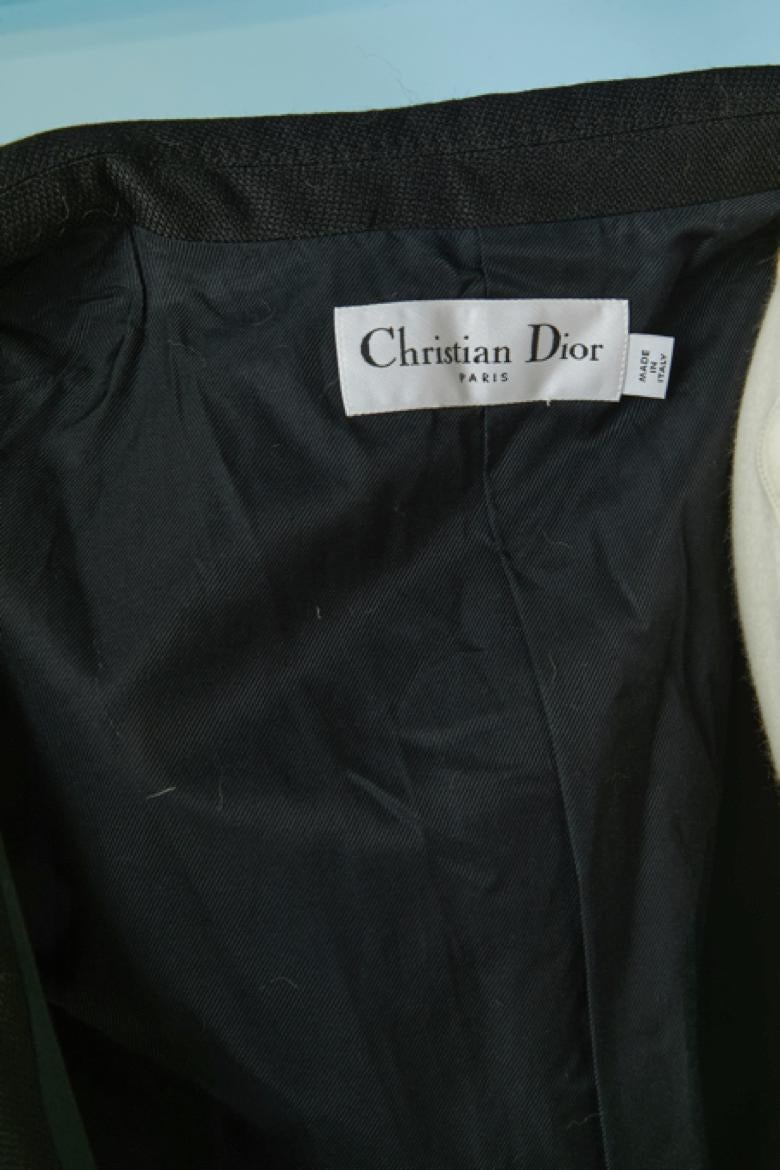 Black single breasted BAR jacket CHRISTIAN DIOR by Maria Grazia Chiuri For Sale 4