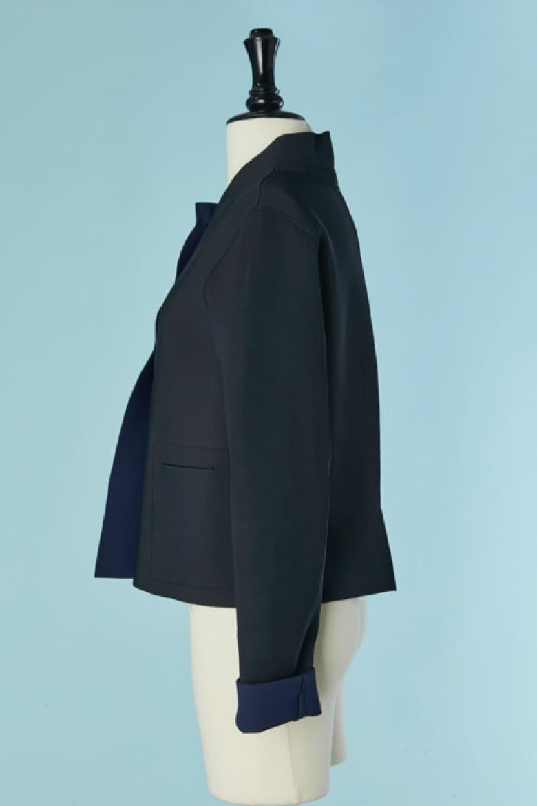 Giacca monopetto nera in tessuto tecnico MARITHE FRANCOIS GIRBAUD in vendita 1