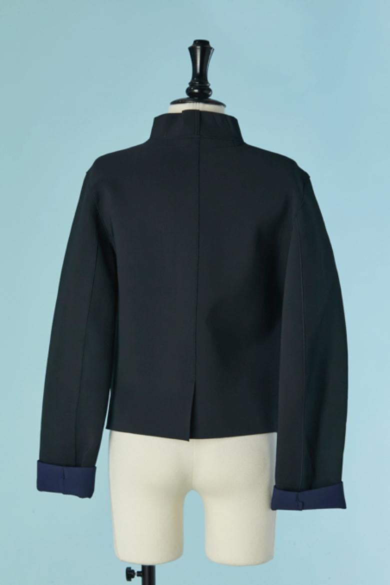 Giacca monopetto nera in tessuto tecnico MARITHE FRANCOIS GIRBAUD in vendita 2