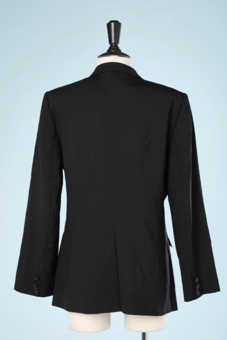 Women's or Men's Black single breasted jacket with leopard lining Dolce & Gabbana Staff 