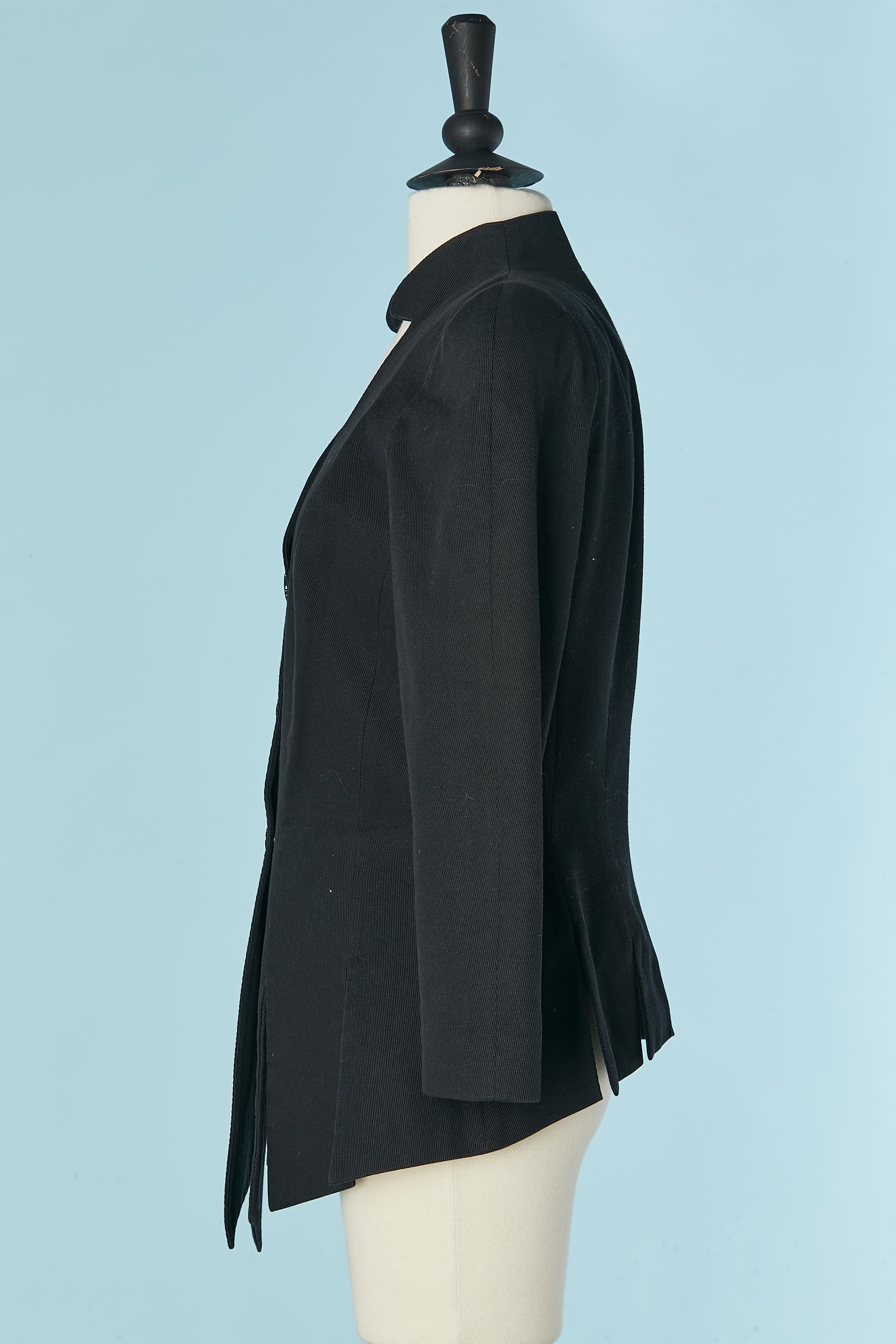De las mujeres Chaqueta negra de un solo pecho con abertura THIERRY MUGLER ACTIV en venta