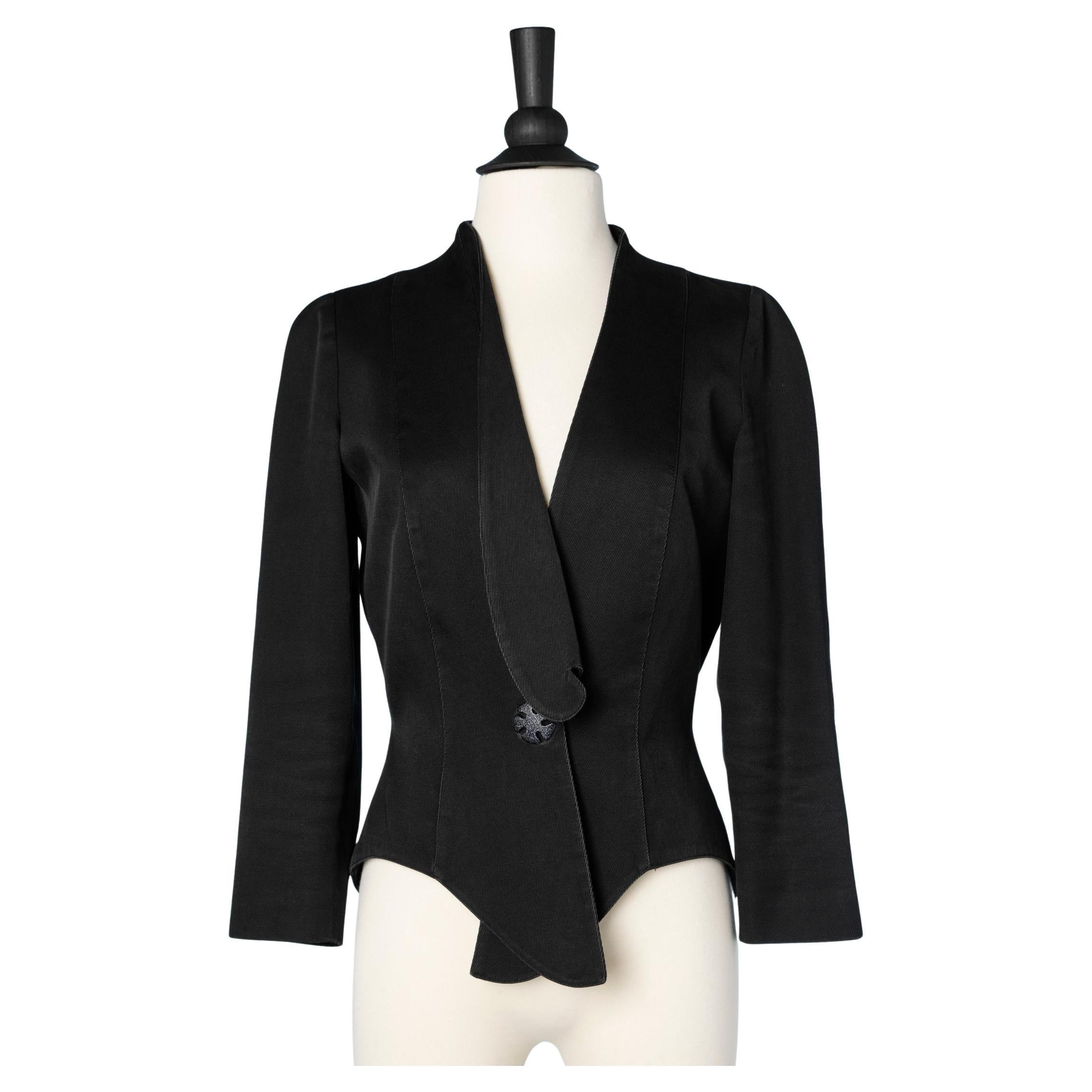 Black single-breatsed jacket THIERRY MUGLER ACTIV