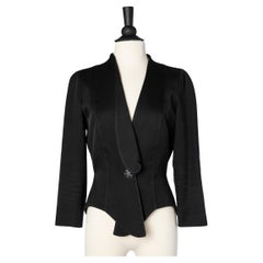 Black single-breatsed jacket THIERRY MUGLER ACTIV