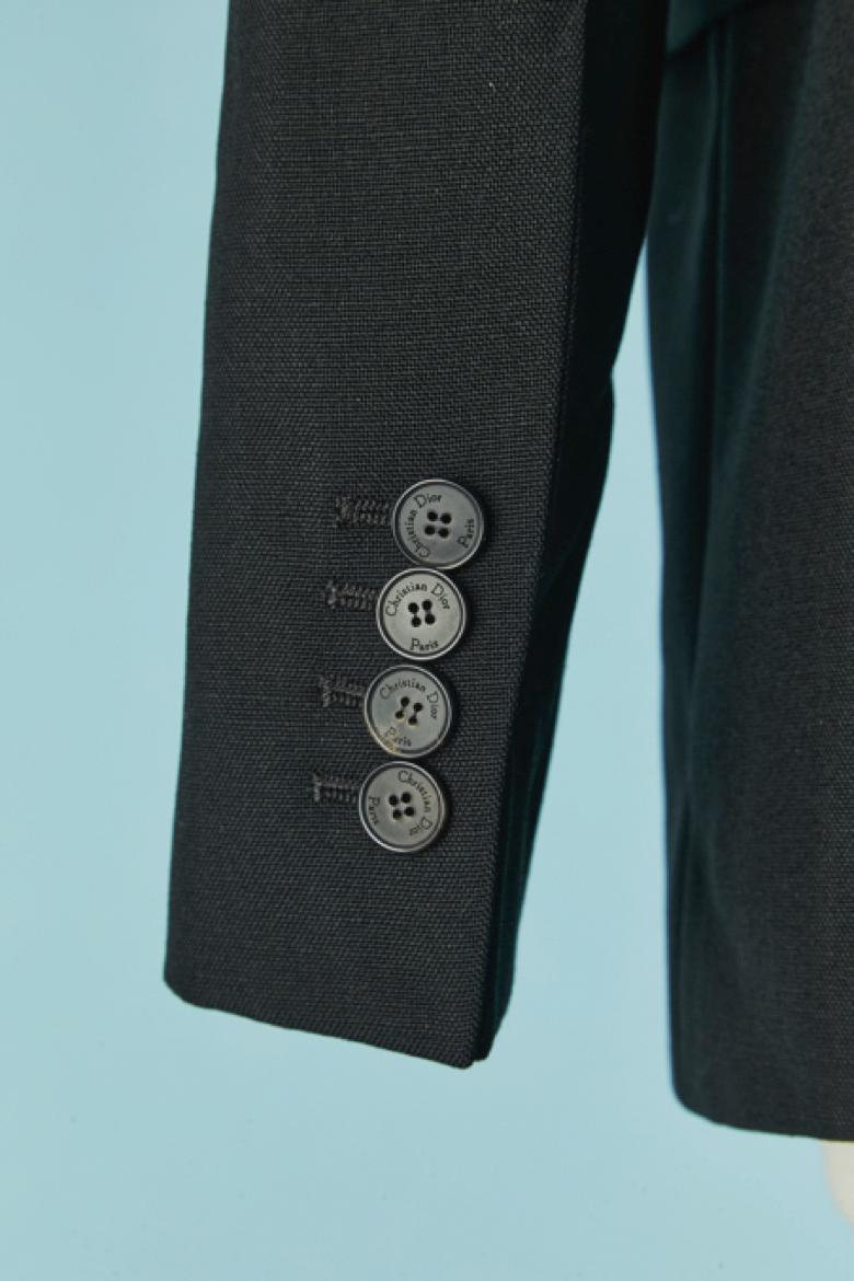 Veste simple noire CHRISTIAN DIOR en vente 1