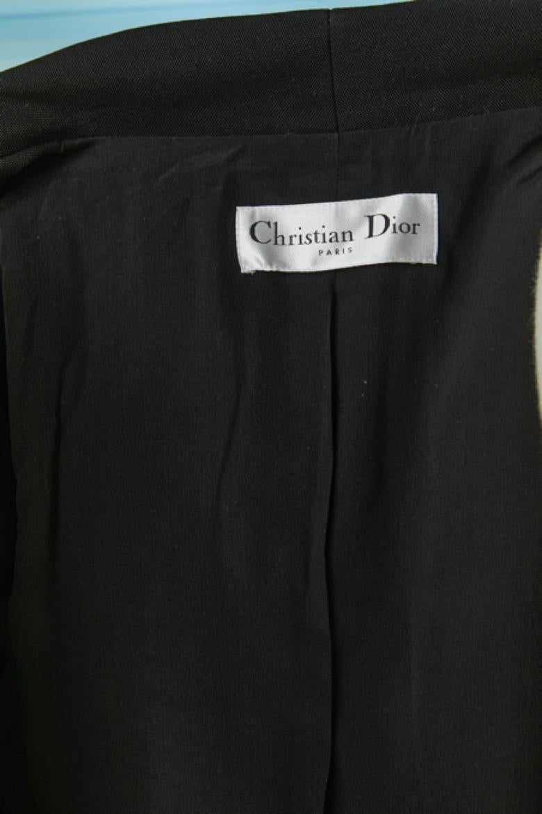 Veste simple noire CHRISTIAN DIOR en vente 3