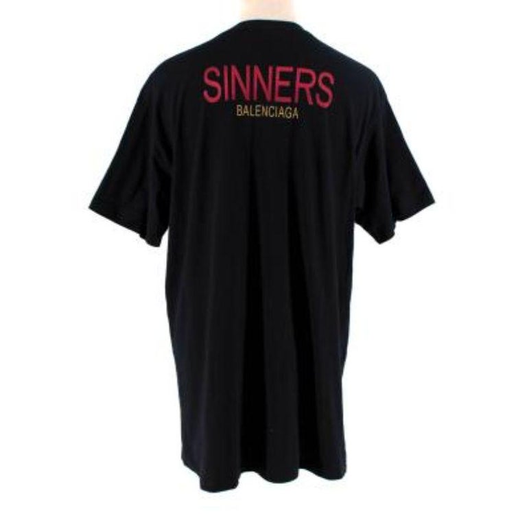 Black Sinners T-Shirt For Sale at 1stDibs