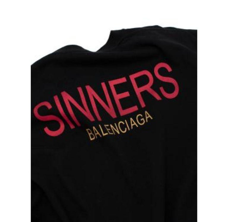 Black Sinners T-Shirt For Sale at 1stDibs