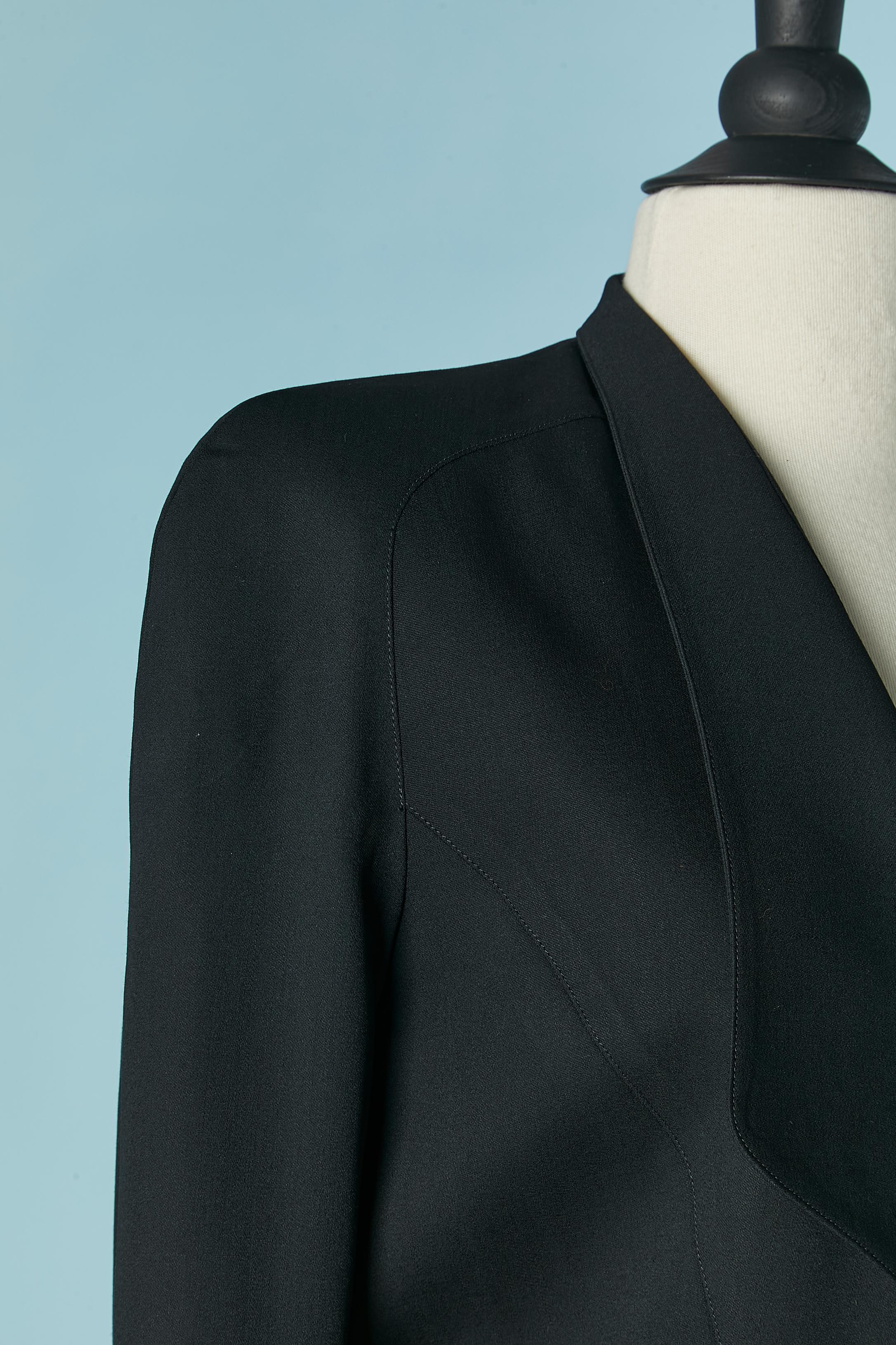 Women's Black skirt-suit with double-breasted jacket THIERRY MUGLER For Sale