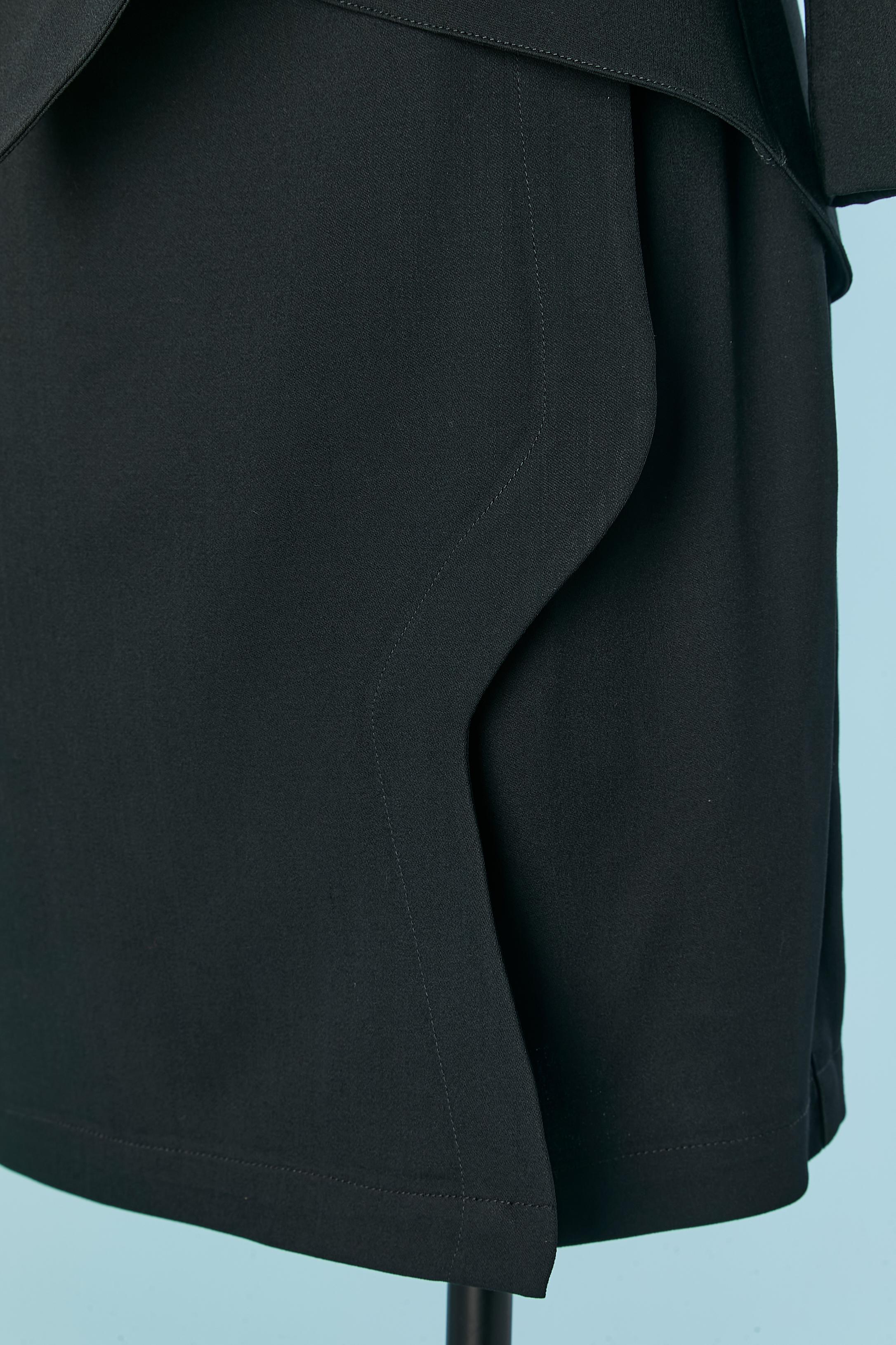 Black skirt-suit with double-breasted jacket THIERRY MUGLER For Sale 1