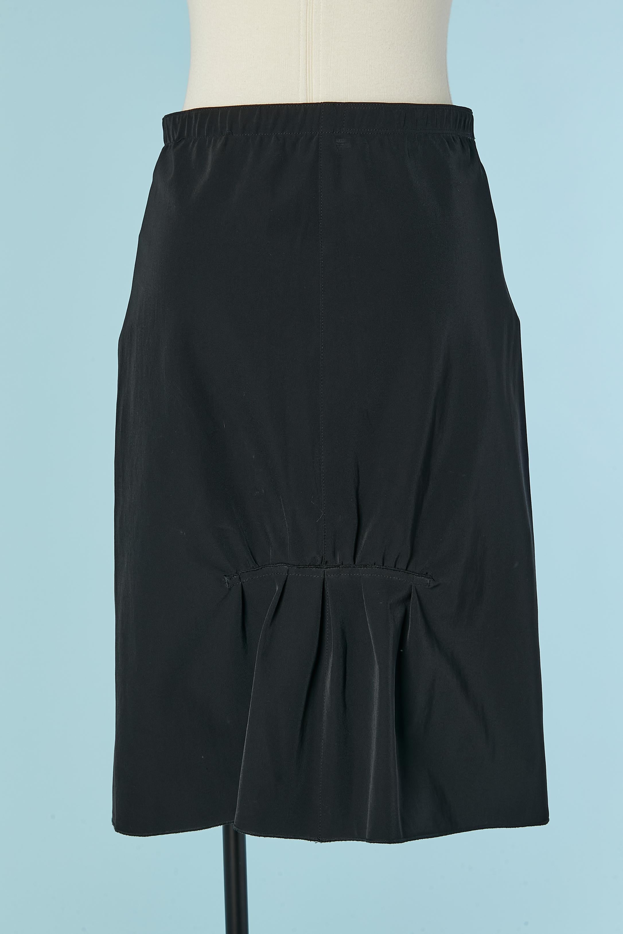 Falda negra con algo de fruncido en la parte delantera MARITÉ & FRANCOIS GIRBAUD en venta 1