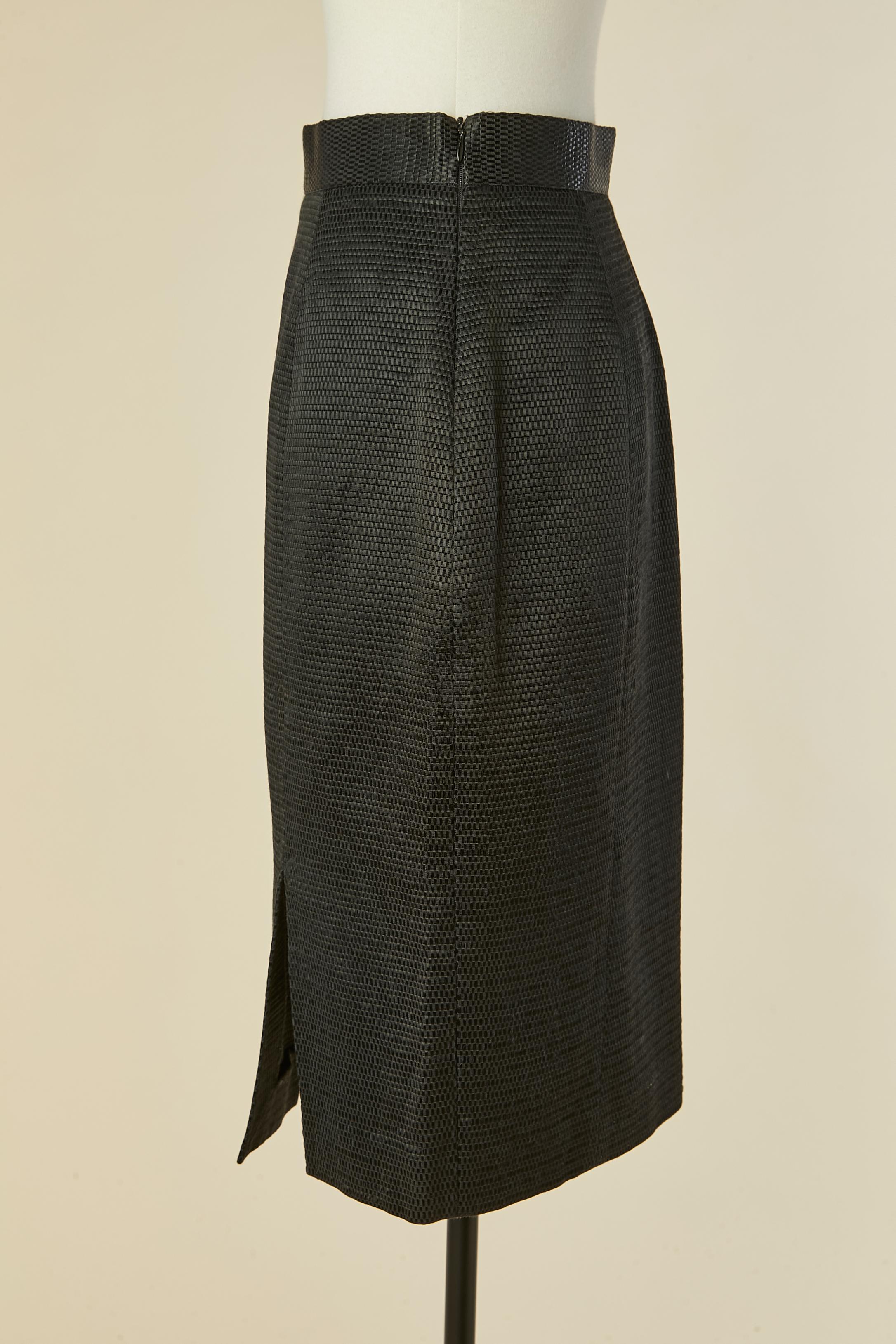 Schwarzer Rock mit Schlitz CHRISTIAN LACROIX BAZAR im Angebot 1
