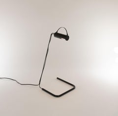 Black Slalom Table Lamp by Vico Magistretti for O-Luce, 1980s
