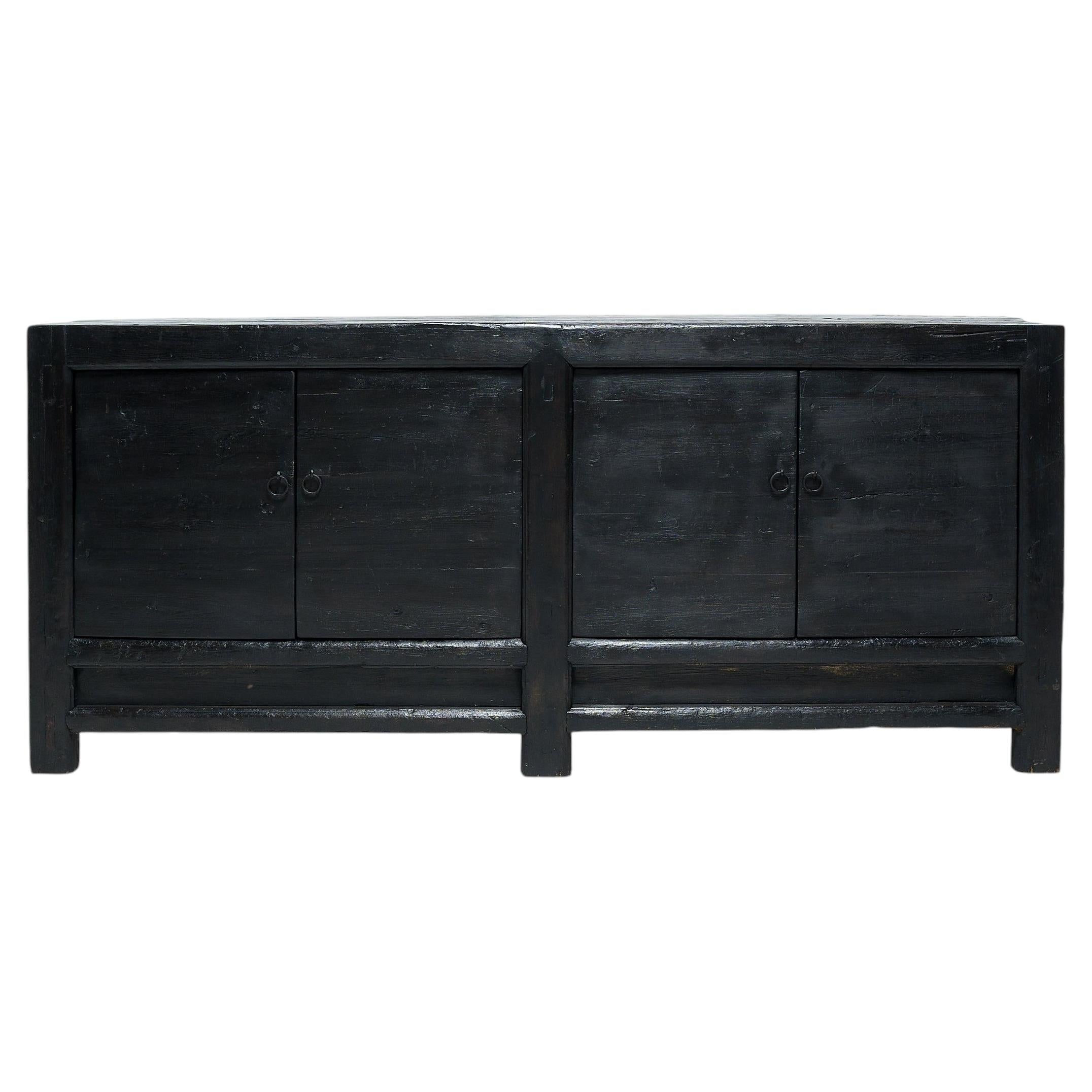 Black Slate Chinese Herdsman's Coffer, c. 1880s