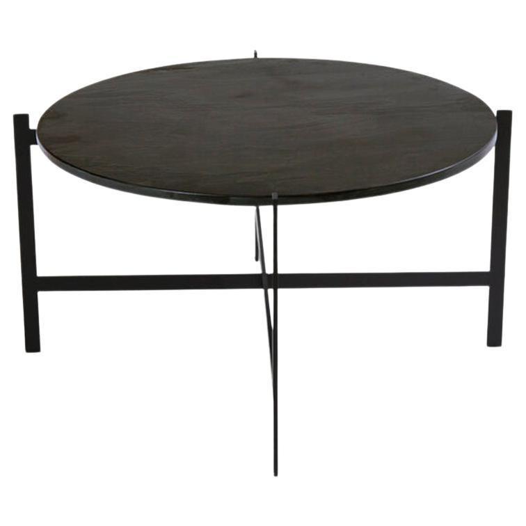Black Slate and Brass "O" Table by OxDenmarq For Sale at 1stDibs