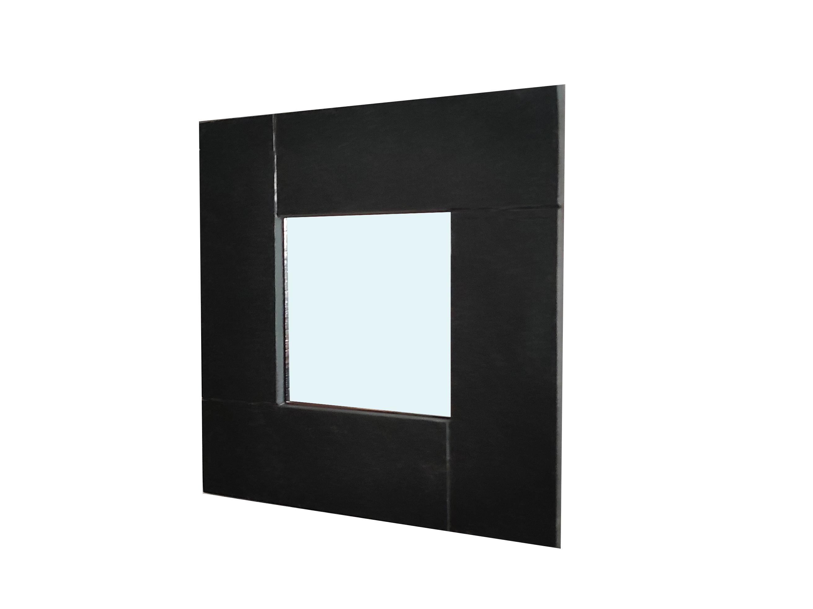 Black Slate Mirror Luxury Gift Contemporary Marble Design Furniture Meddel Spain In New Condition For Sale In VALVERDE DEL MAJANO, CL