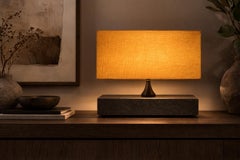 Black Slate Natural Stone Lamp Modern Minimalist Design Marble Design Furniture