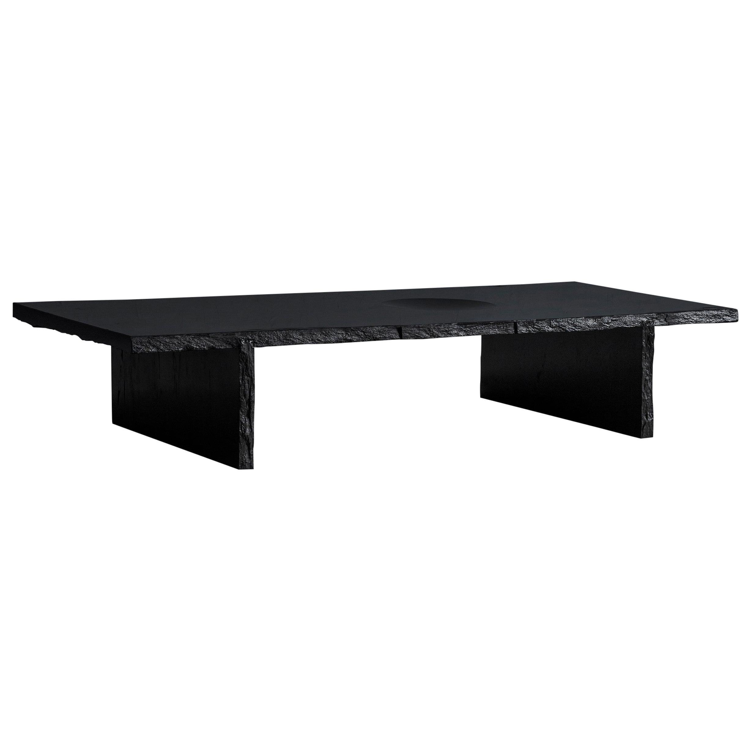 Black slate coffee sale table