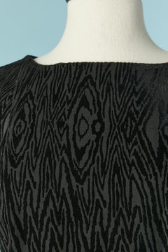 Vestido de cóctel negro sin mangas de terciopelo dévoré Versace Classic V2