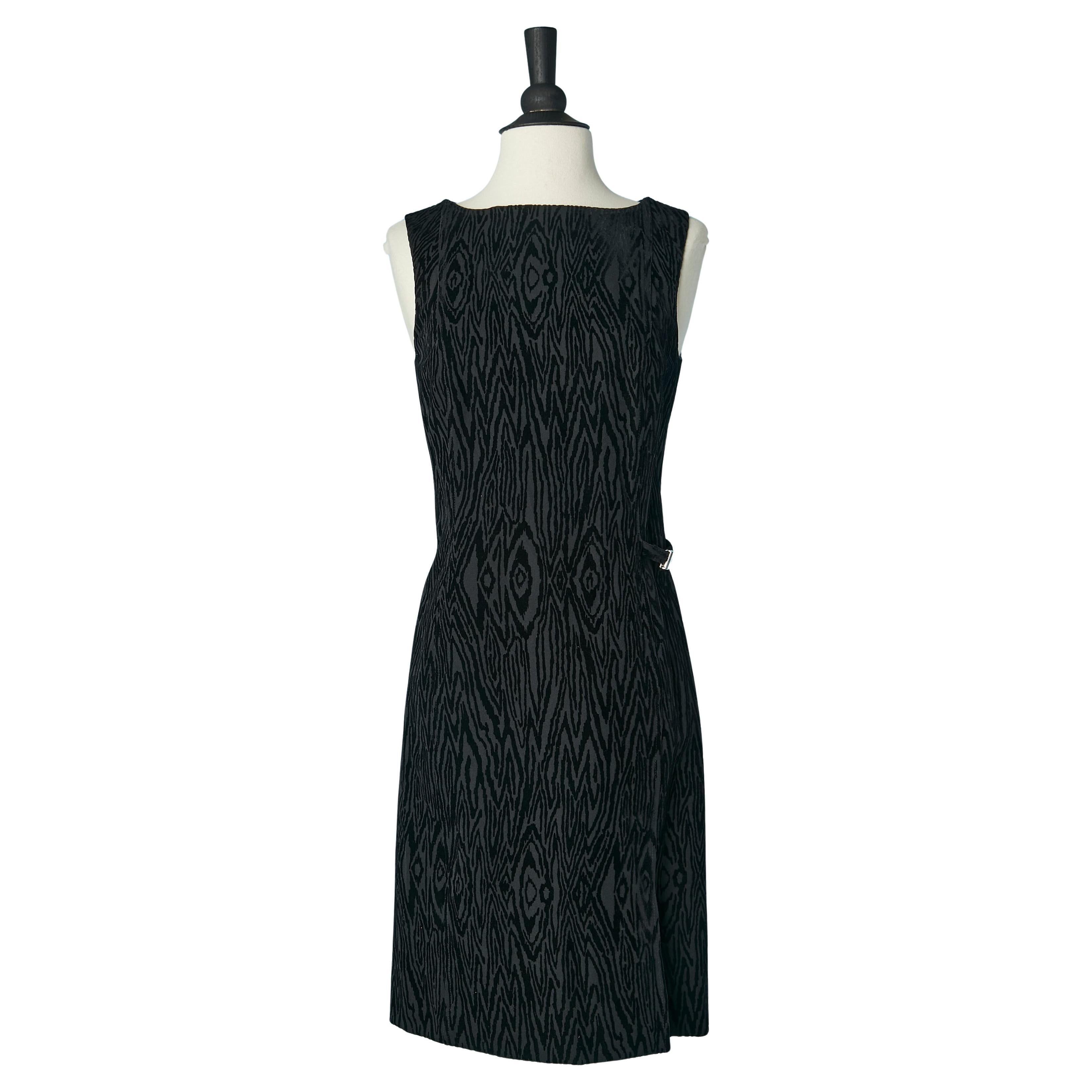 Vestido de cóctel negro sin mangas de terciopelo dévoré Versace Classic V2 en venta