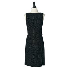 Schwarzes ärmelloses Cocktailkleid aus Dévoré-Samt Versace Classic V2